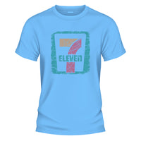 7 Eleven Classic Graphic Tee, Worn Faded Vintage Style Unisex Summer Beach Wear - image 5