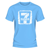 7 Eleven White Distressed T-Shirt, Casual Summer Graphic Tee, Unisex Vintage Style Top - image 2