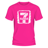 7 Eleven White Distressed T-Shirt, Casual Summer Graphic Tee, Unisex Vintage Style Top - image 4
