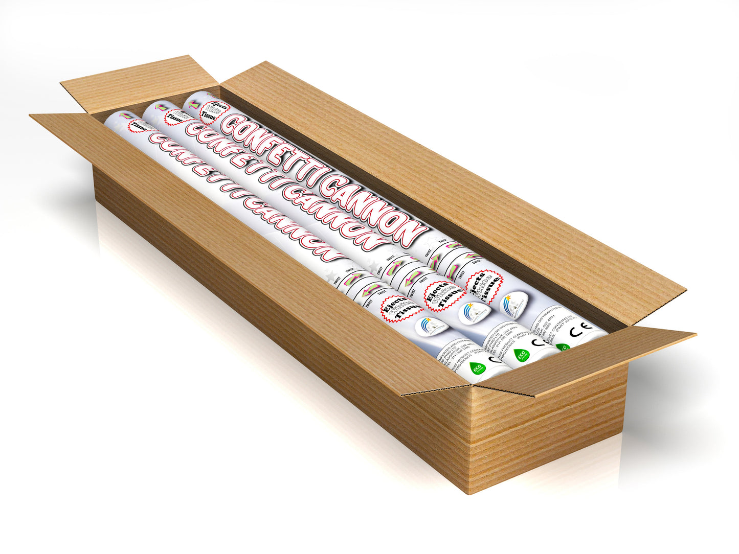 80cm Confetti Cannon with White Tissue
