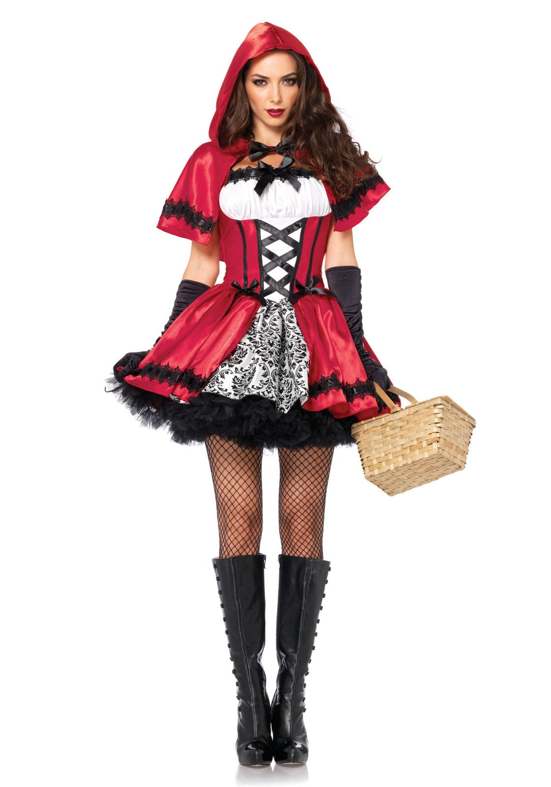 Gothic Red Riding Hood Dress Costume - image 2