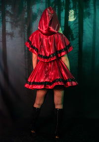 Gothic Red Riding Hood Dress Costume - image 6
