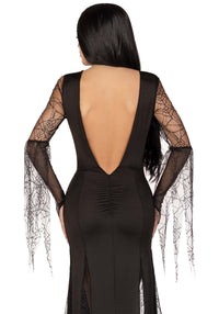 Sexy Spooky Morticia Dress Costume - image 3