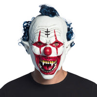 Vampire Clown with Hair Latex Head Mask - image 2