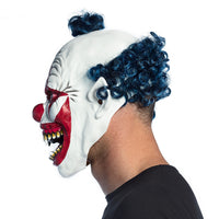 Vampire Clown with Hair Latex Head Mask - image 4