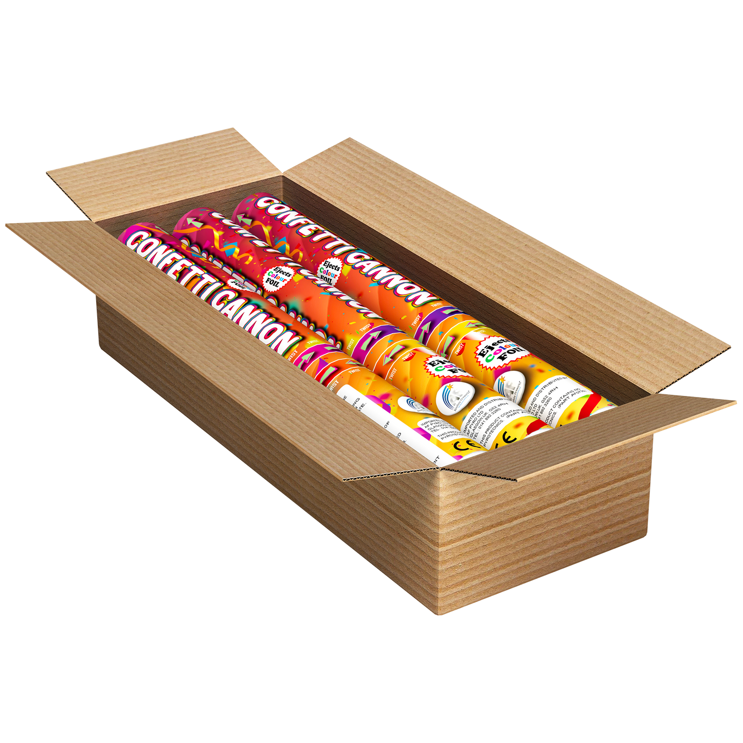 50cm Confetti Cannon with Coloured Foil