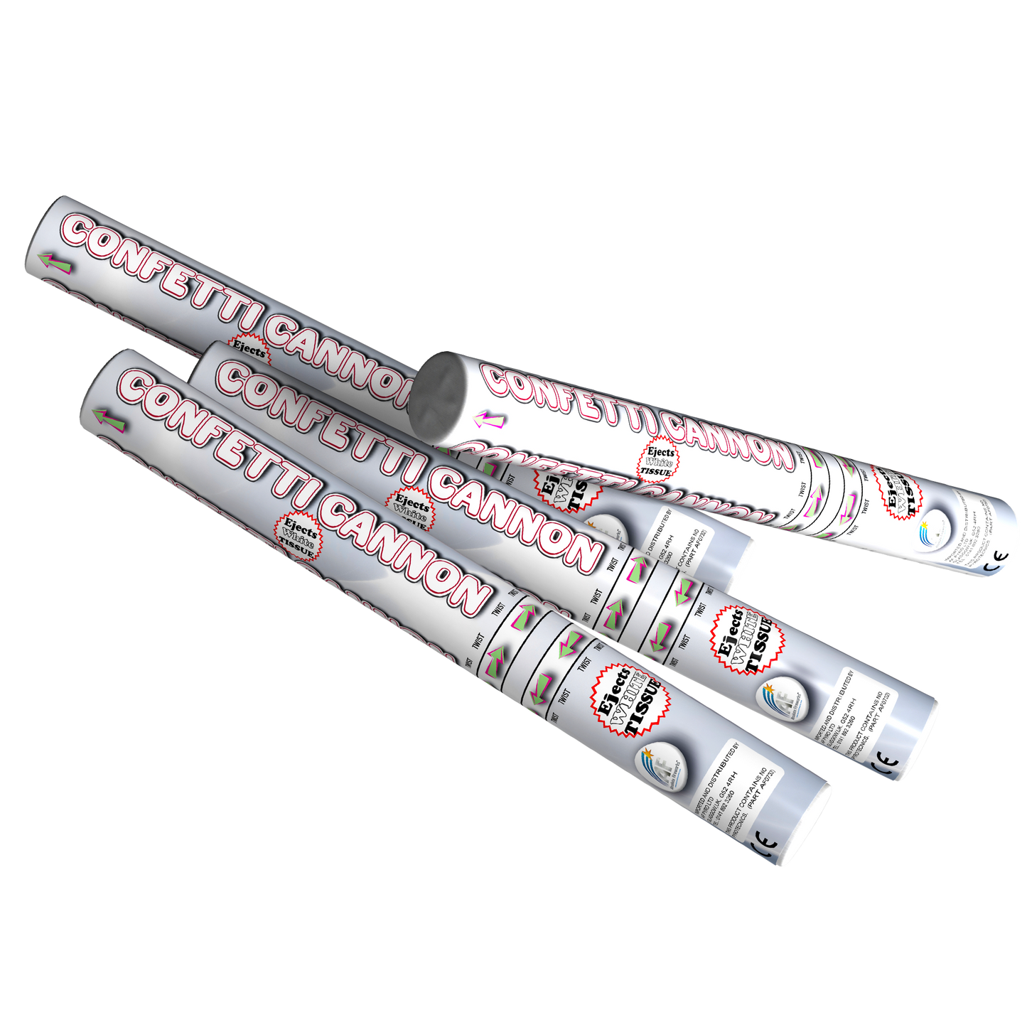50cm Confetti Cannon with White Tissue