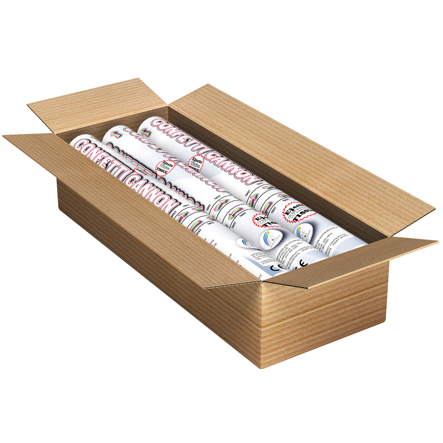 50cm Confetti Cannon with White Tissue