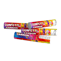 30cm Confetti Cannon with Coloured Foil