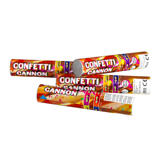 30cm Confetti Cannon with Coloured Tissue