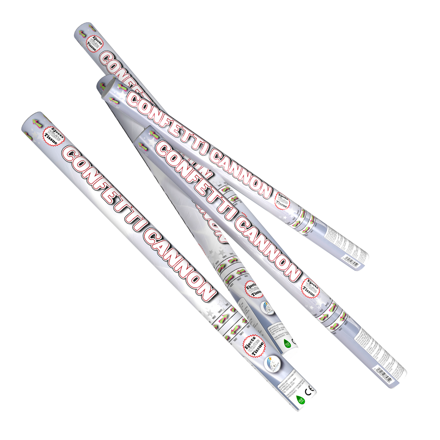 80cm Confetti Cannon with White Tissue