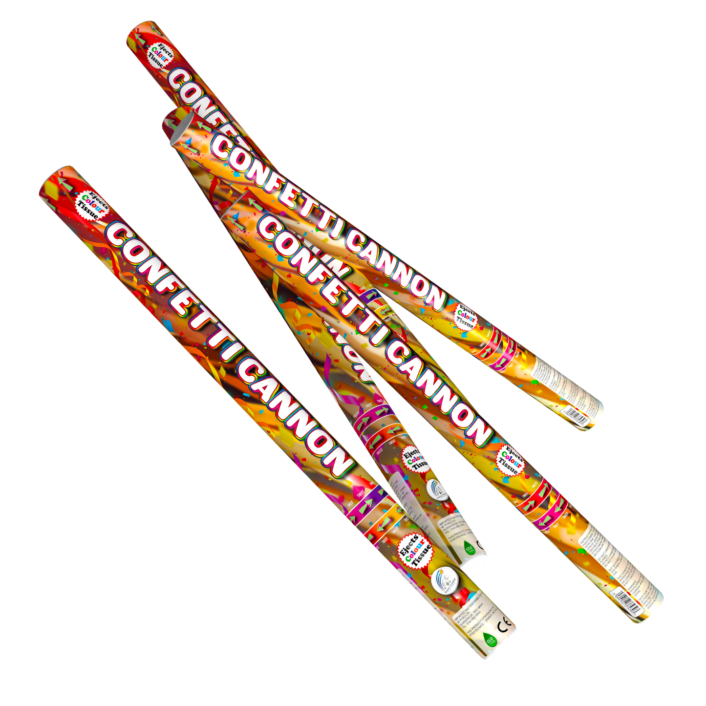 80cm Confetti Cannon with Coloured Tissue