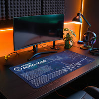 Airbus A350-1000 Desk Pad Mouse Mat 90x40cm - image 2