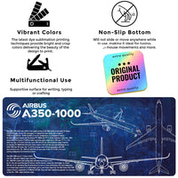 Airbus A350-1000 Desk Pad Mouse Mat 90x40cm - image 4