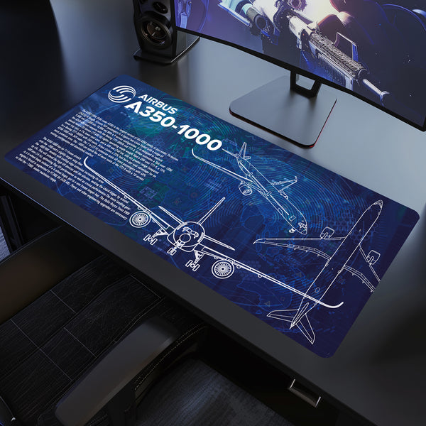 Airbus A350-1000 Desk Pad Mouse Mat 90x40cm - image 1