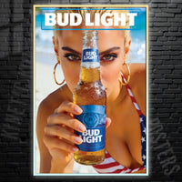 All American Bug Light Bikini Eyes Up Here Poster Wall Art, Modern Home Decor, Digital Print - image 3