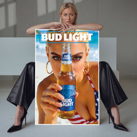 All American Bug Light Bikini Eyes Up Here Poster Wall Art, Modern Home Decor, Digital Print - image 4