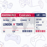 Boarding Pass Desk Pad Mouse Mat 90x40cm - image 2