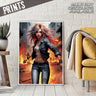 Burning Fear metal print wall art