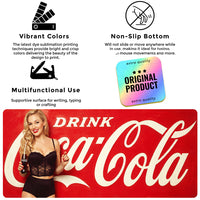 Coca Cola Basque Girl Desk Pad Mouse Mat 90x40cm - image 5
