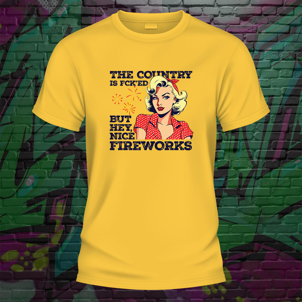 Country is Fcked Nice Fireworks Tshirt - image 4