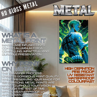 Darkness of Zoro metal print wall art