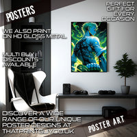 Darkness of Zoro metal print wall art