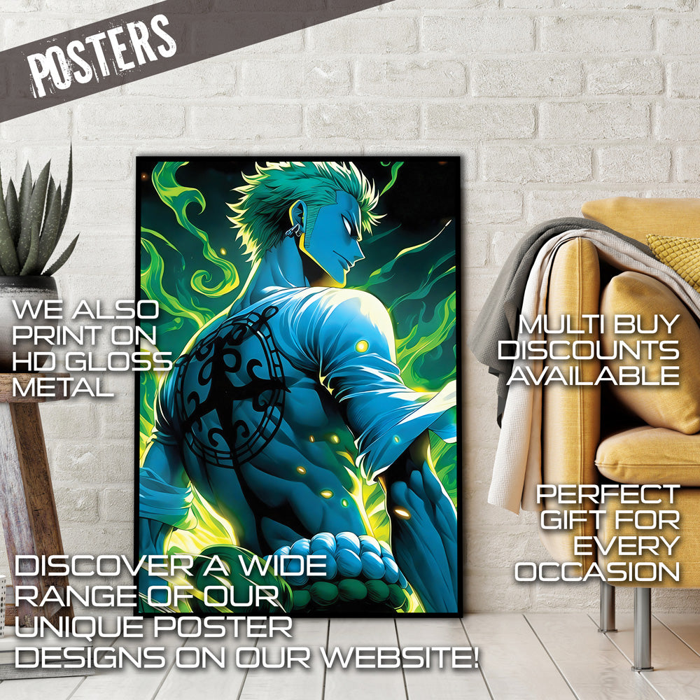 Darkness of Zoro metal print wall art