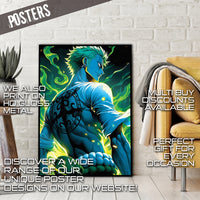 Darkness of Zoro metal print wall art