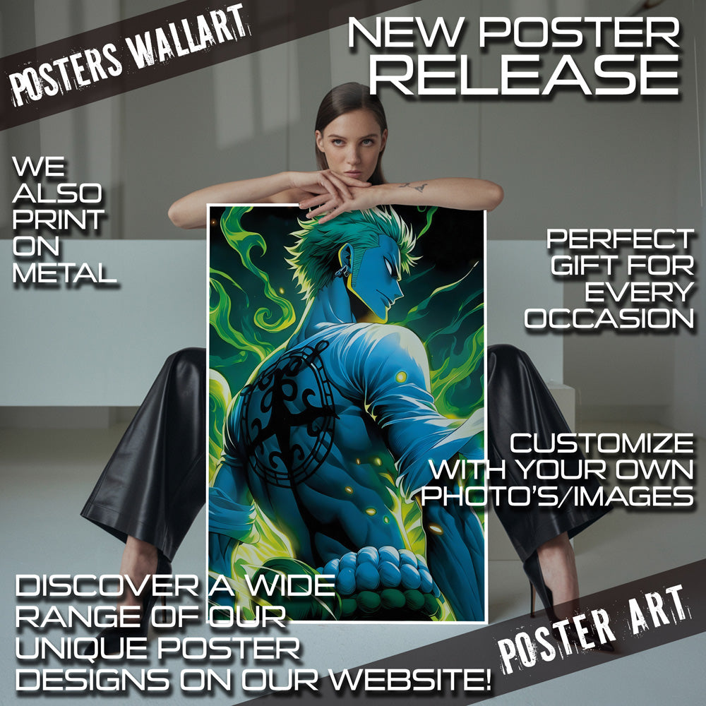 Darkness of Zoro metal print wall art