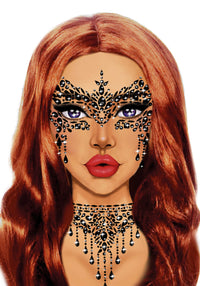 Masquerade Adhesive Face Jewels Sticker - image 1