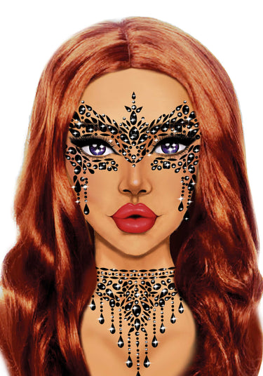 Masquerade Adhesive Face Jewels Sticker