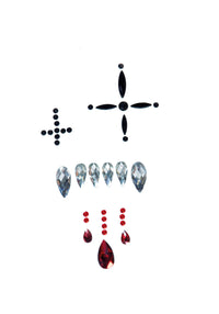 Vampire Adhesive Face Jewels Sticker - image 3