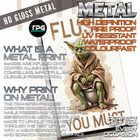 Flush You Must novelty metal print wall art