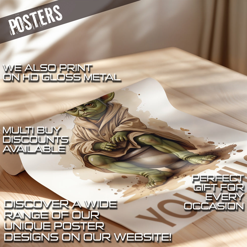 Flush You Must novelty metal print wall art