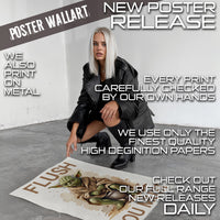 Flush You Must novelty metal print wall art