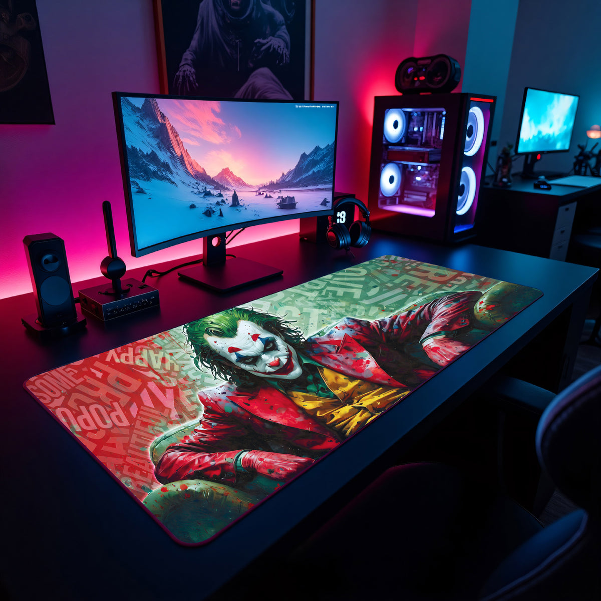 Joker's Grin Desk Pad Mouse Mat 90x40cm - image 6