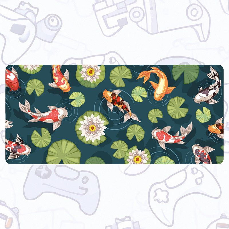 Splash of Koi Desk Pad Mouse Mat 90x40cm - image 2
