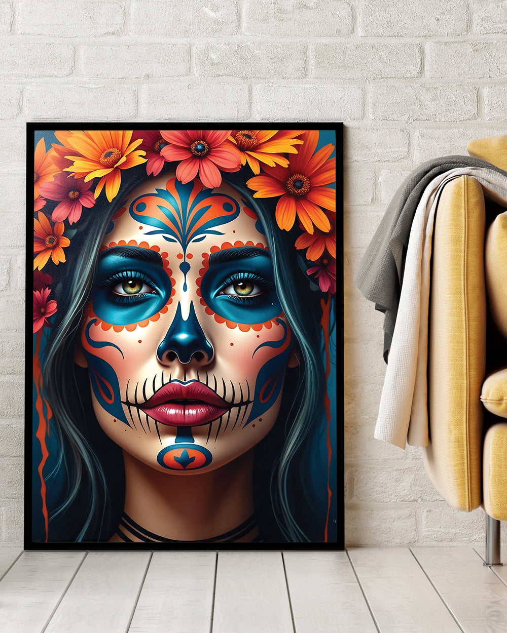 La Rosa Negra dark floral metal print wall art