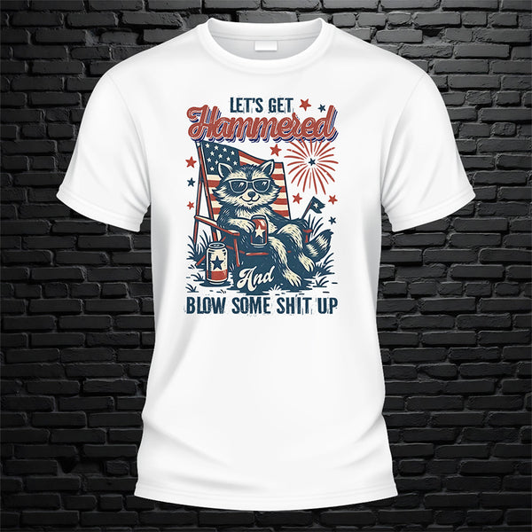Lets Get Hammered 4th July Tshirt - image 1