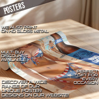 Bikini n Beers Man Cave rolled paper mockup