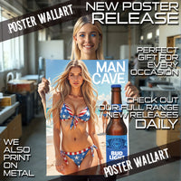Bikini n Beers Man Cave paper mockup