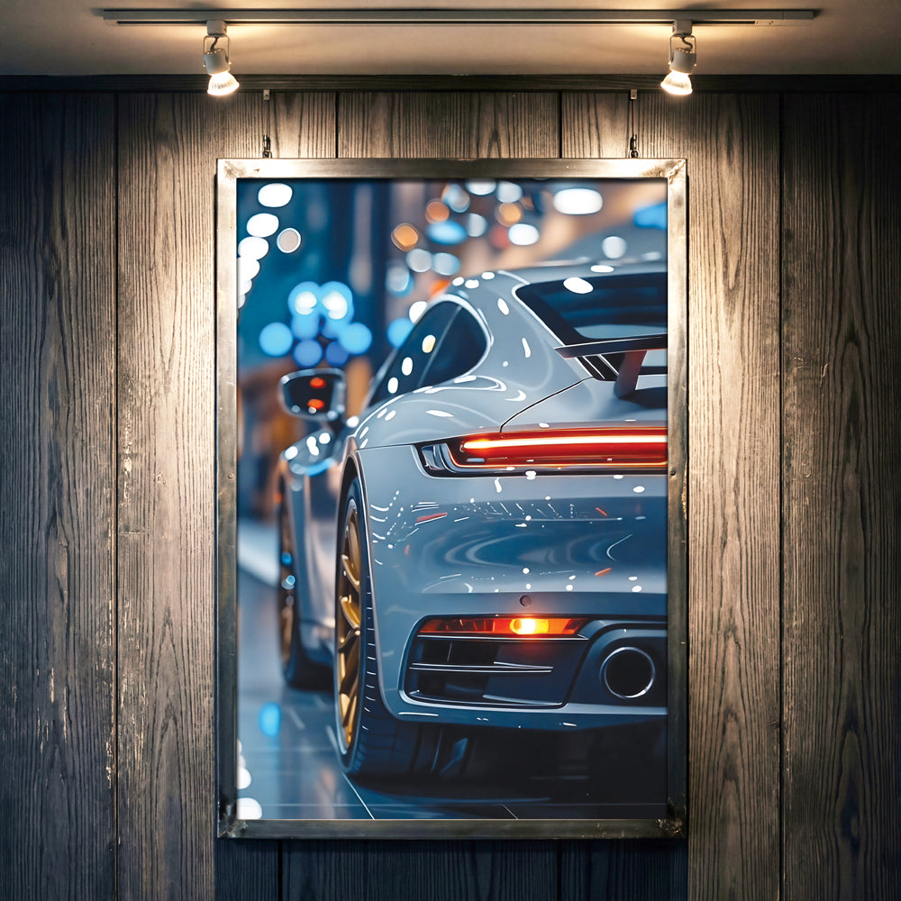 Porsche Booty Poster Wall Art, Modern Home Decor, Digital Print - image 1