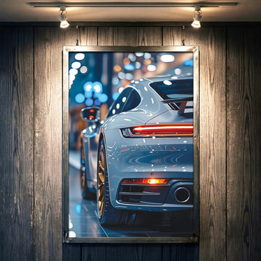 Porsche Booty Poster Wall Art, Modern Home Decor, Digital Print