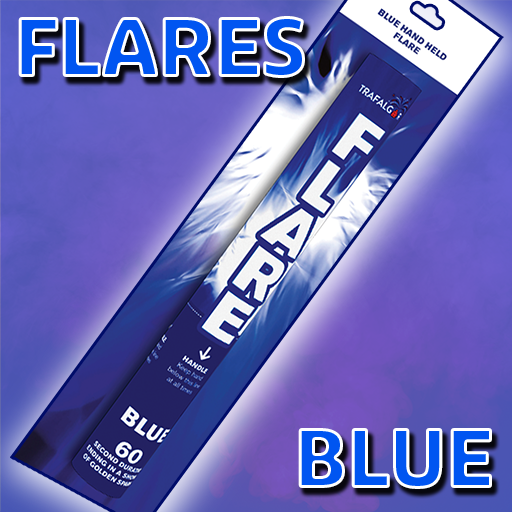 Blue Handheld Flare