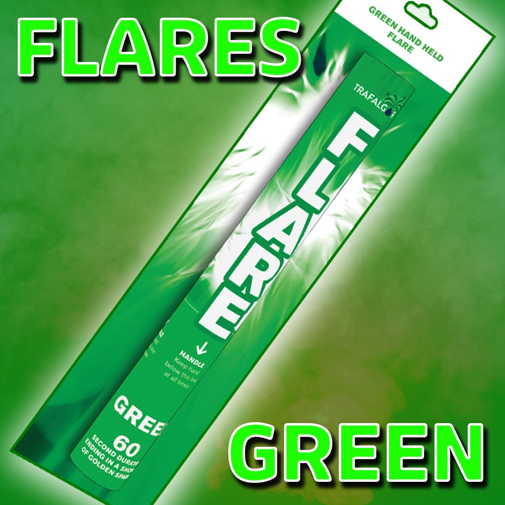 Green Handheld Flare