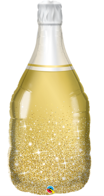 Champagne Bottle Shaped Foil Balloon 99cm