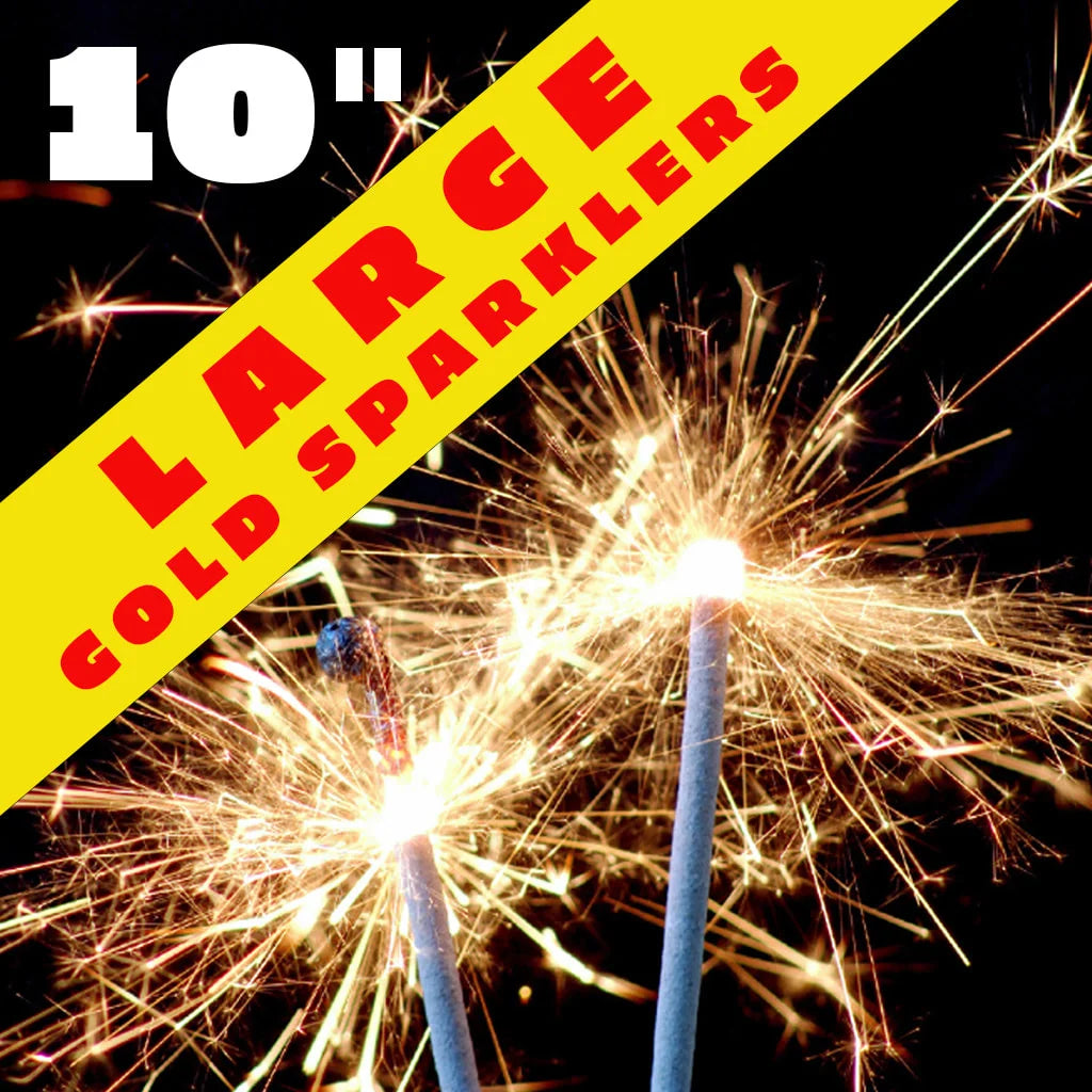 Sparklers 10" Gold