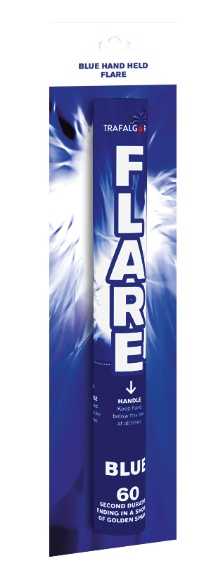Blue Handheld Flare