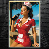 Coca Cola Sexy Poster Wall Art, Modern Home Decor, Digital Print - image 3